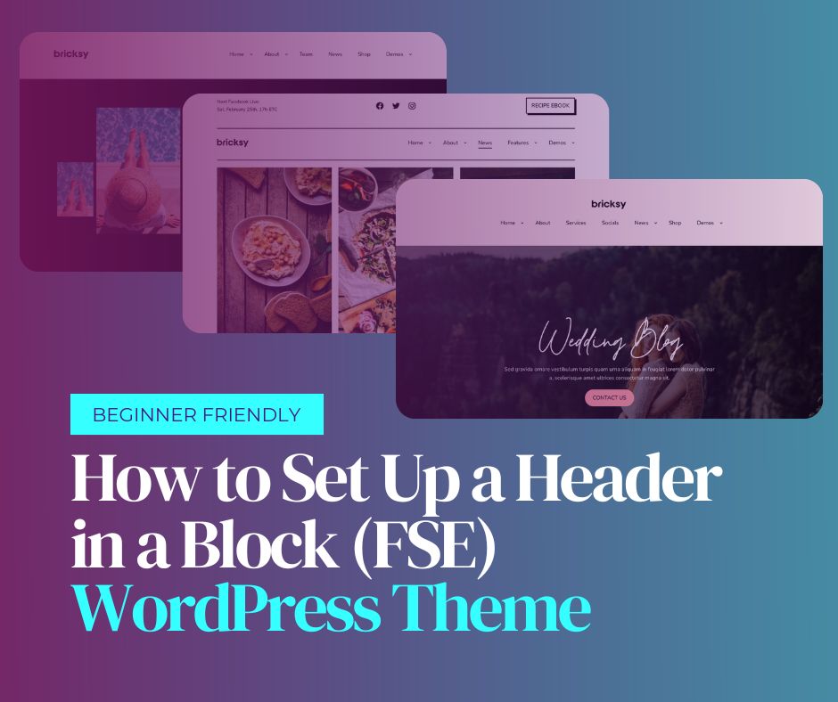 Header in Block(FSE) WordPress Theme